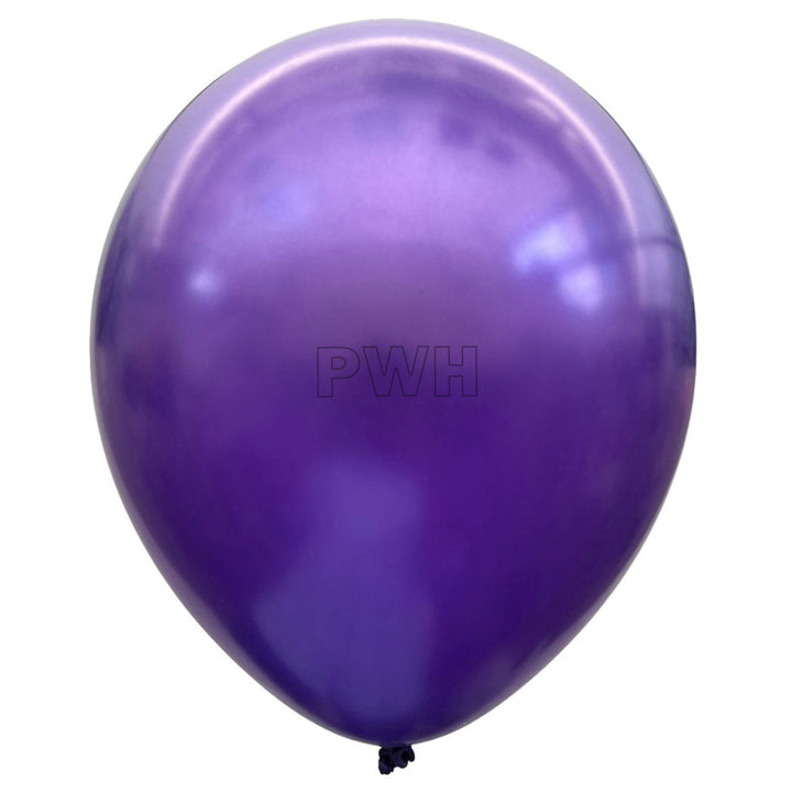 12" Metallic Latex Pearl Balloons [100 pcs pack] - Purple
