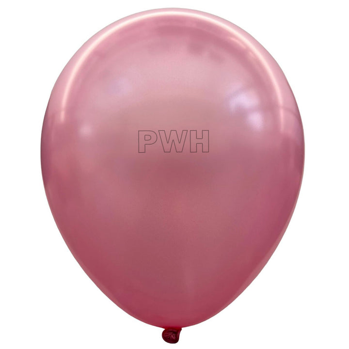 12" Metallic Pearl Latex Balloons [100 pcs pack] - Light Pink