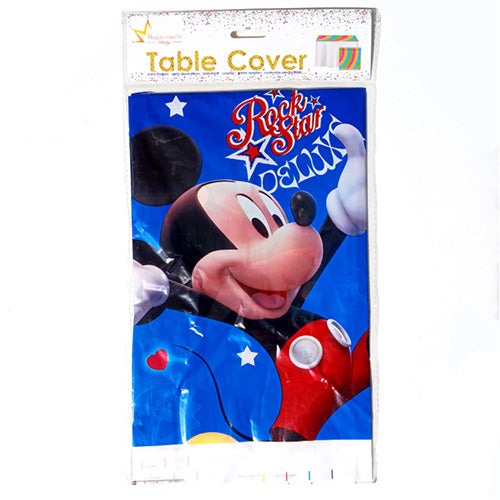 Mickey Mouse Theme Plastic Table Cover - Packed - Party Wholesale Hub