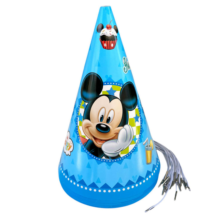 Mickey Mouse Theme Party Caps - Open- Party Wholesale Hub