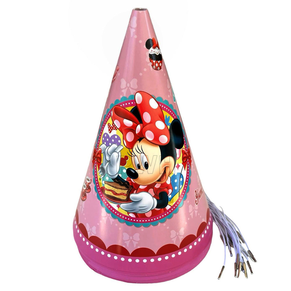 Minnie Mouse theme party caps for kids birthday celebrations and wholesale party supplies from Party Wholesale Hub India