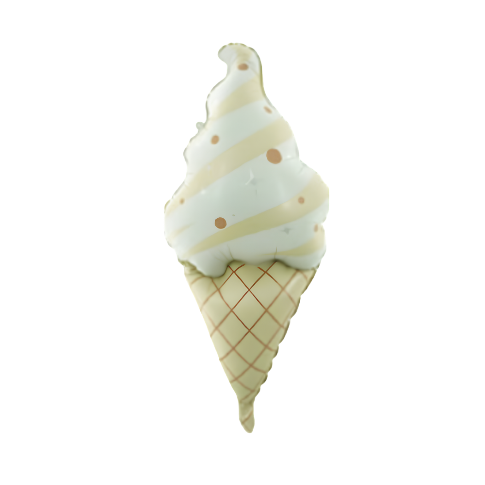 Pastel Ice Cream Cone Foil Balloon Wholesale for Birthday and Ice Cream Theme Decoration