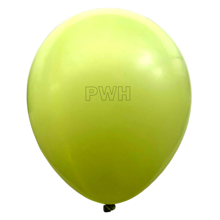 12" Macaron Latex Pastel Balloons [100 pcs pack] - Lemon Yellow