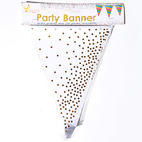 Polka Dots Theme Glitter Wall Banner - Party Wholesale Hub