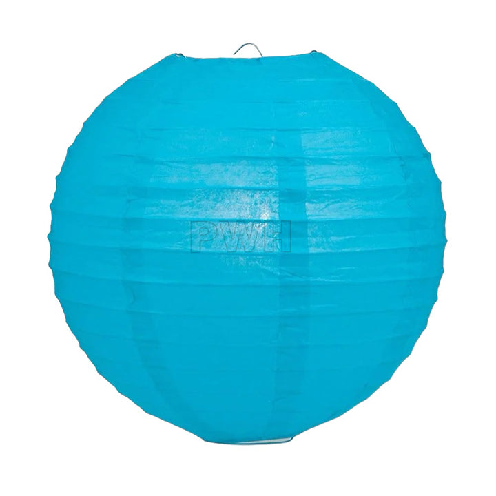 12 inch round paper decorative lantern in assorted colors for wedding, birthday, festival, and hanging party decoration available wholesale from Party Wholesale Hub