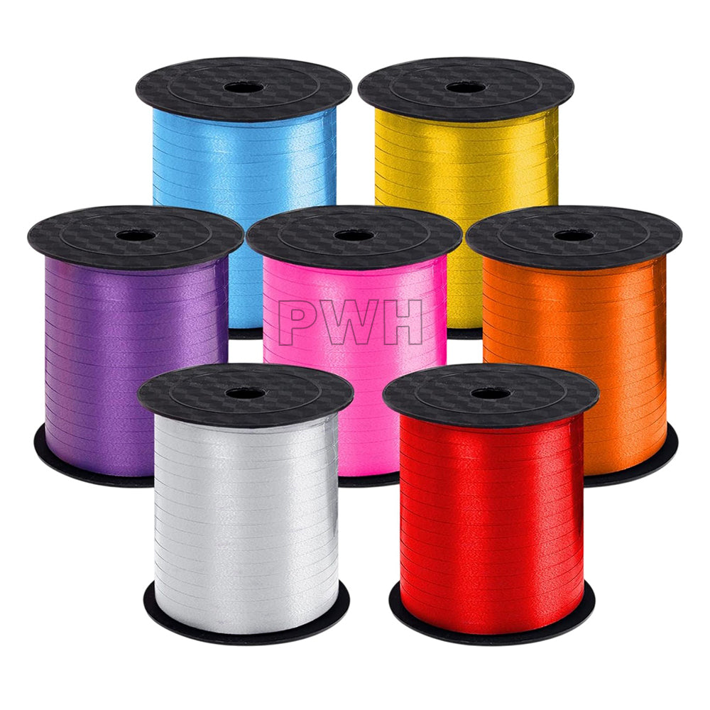 Premium Curling Balloon Ribbon 500 Yards Polyester Balloon Ribbon Available in 10 Colors for Balloon Decoration Gift Wrapping and Wholesale Party Supplies