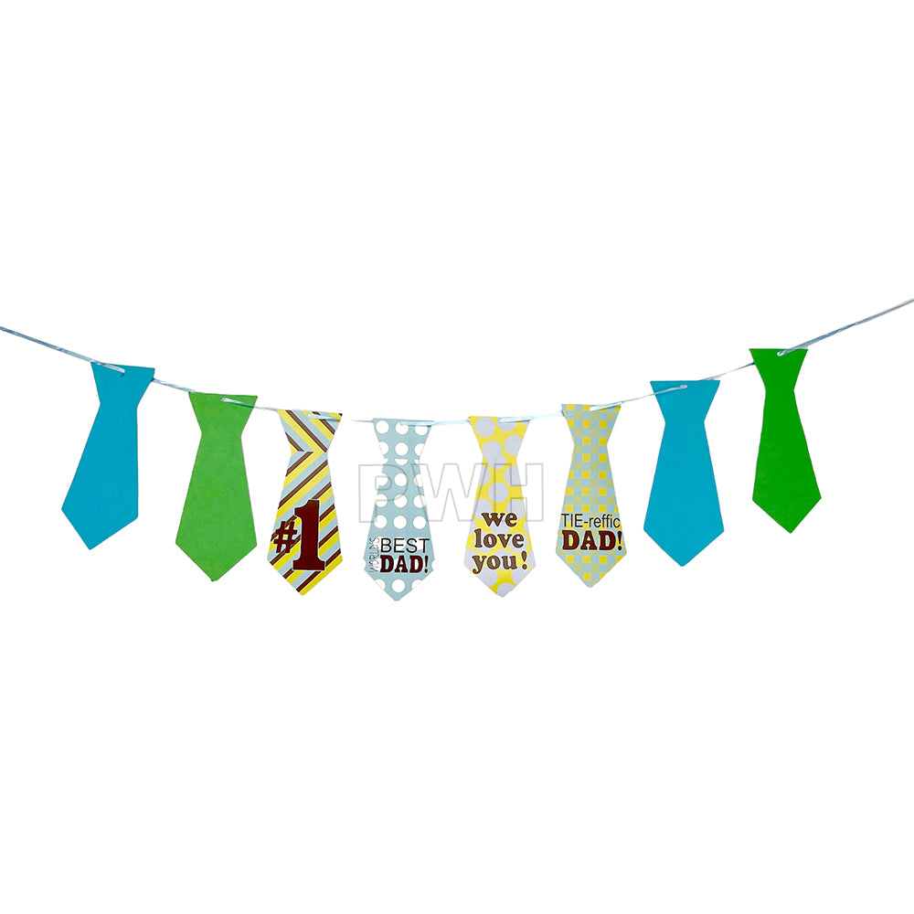 Dad's Birthday Father's Day decorative paper wall banner for birthday celebration, Father's Day party, cake table backdrop, and photo booth decoration available in bulk from Party Wholesale Hub.
