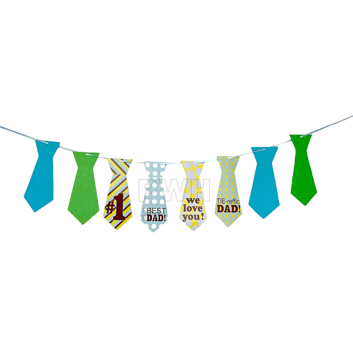 Dad's Birthday Father's Day decorative paper wall banner for birthday celebration, Father's Day party, cake table backdrop, and photo booth decoration available in bulk from Party Wholesale Hub.