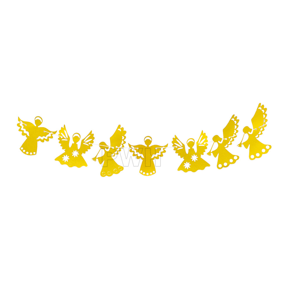 Fairy Garland Hanging Set with decorative paper hangings for fairy theme birthday party, princess celebration, ceiling decoration, photo booth backdrop, and party décor available in bulk from Party Wholesale Hub.