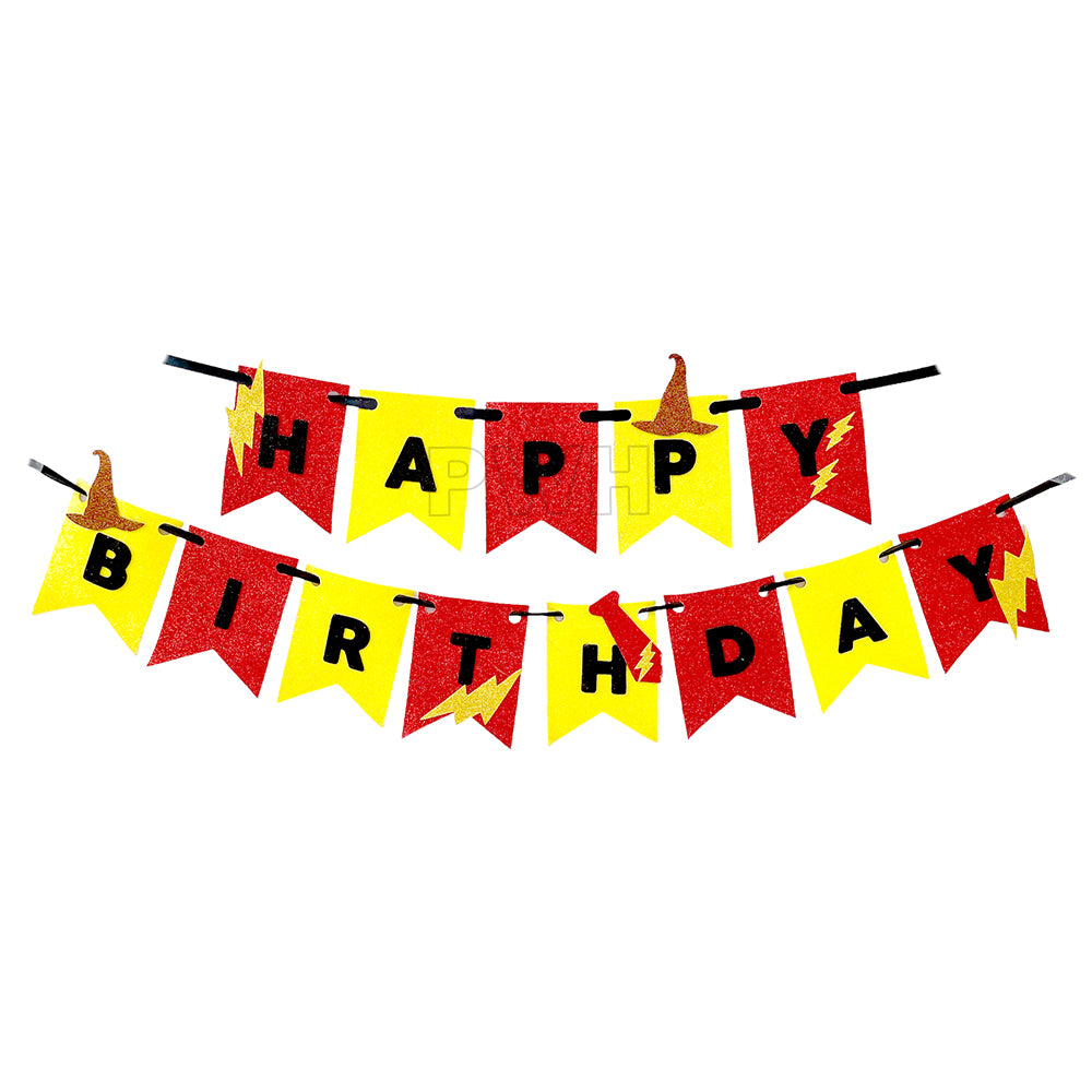 Harry Potter Birthday EVA Wall Banner made from premium EVA foam for kids birthday theme party decoration available at Party Wholesale Hub.