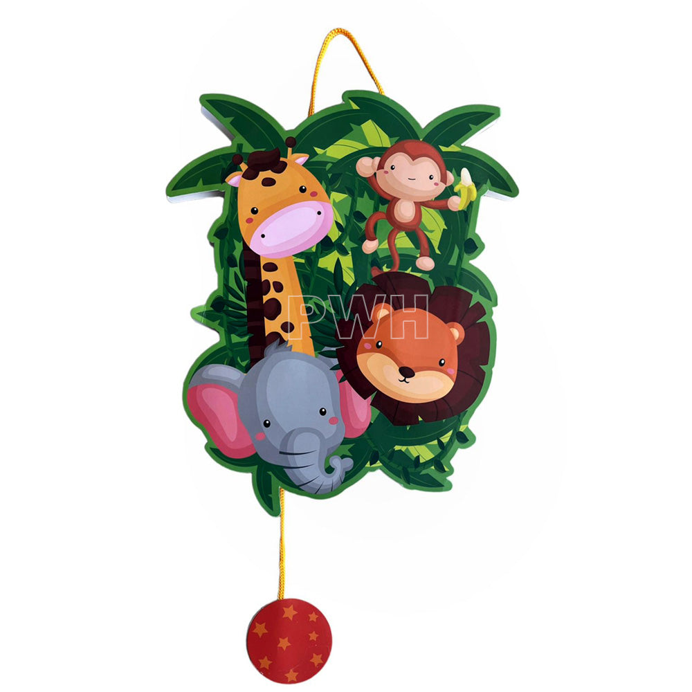 Jungle animals theme pinata decoration for safari birthday party, kids celebration, and party game available wholesale from Party Wholesale Hub