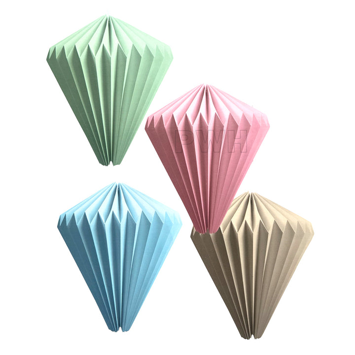 Paper Honeycomb Hanging Decoration Ornament 30/35CM in assorted colors for birthday, wedding, baby shower, office party, and event decoration from Party Wholesale Hub.
