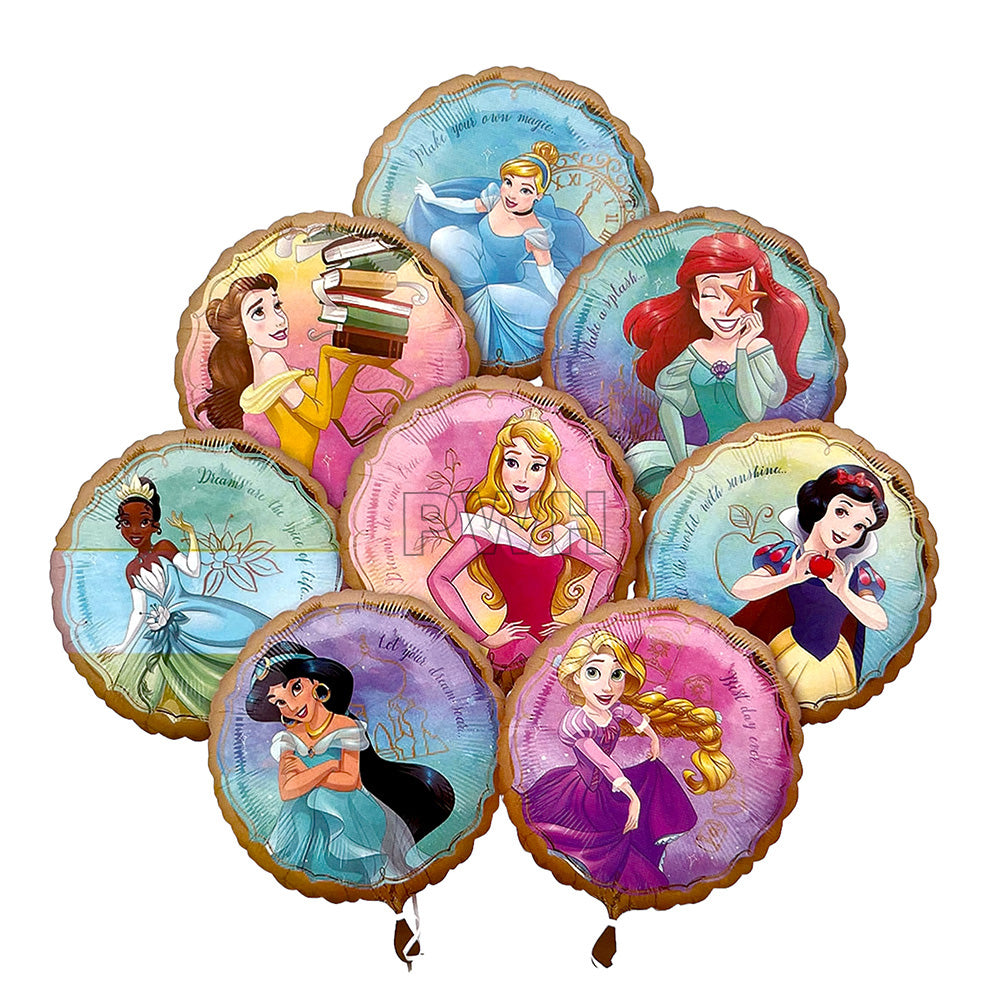 Princess 8-in-1 Mylar foil balloons set for princess birthday party decoration wholesale supplier in India