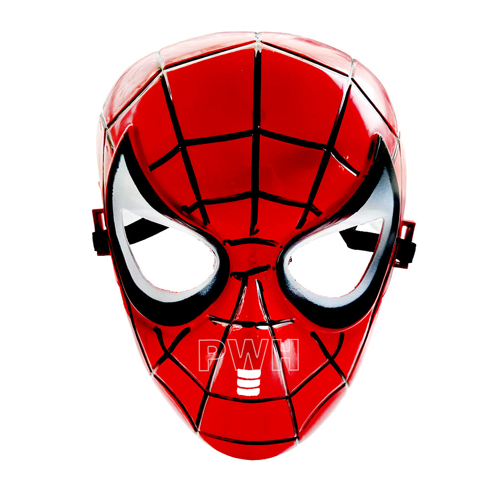 Premium Spider Man superhero face mask for kids' birthday parties, superhero theme celebrations, fancy dress competitions, and costume events from Party Wholesale Hub India.