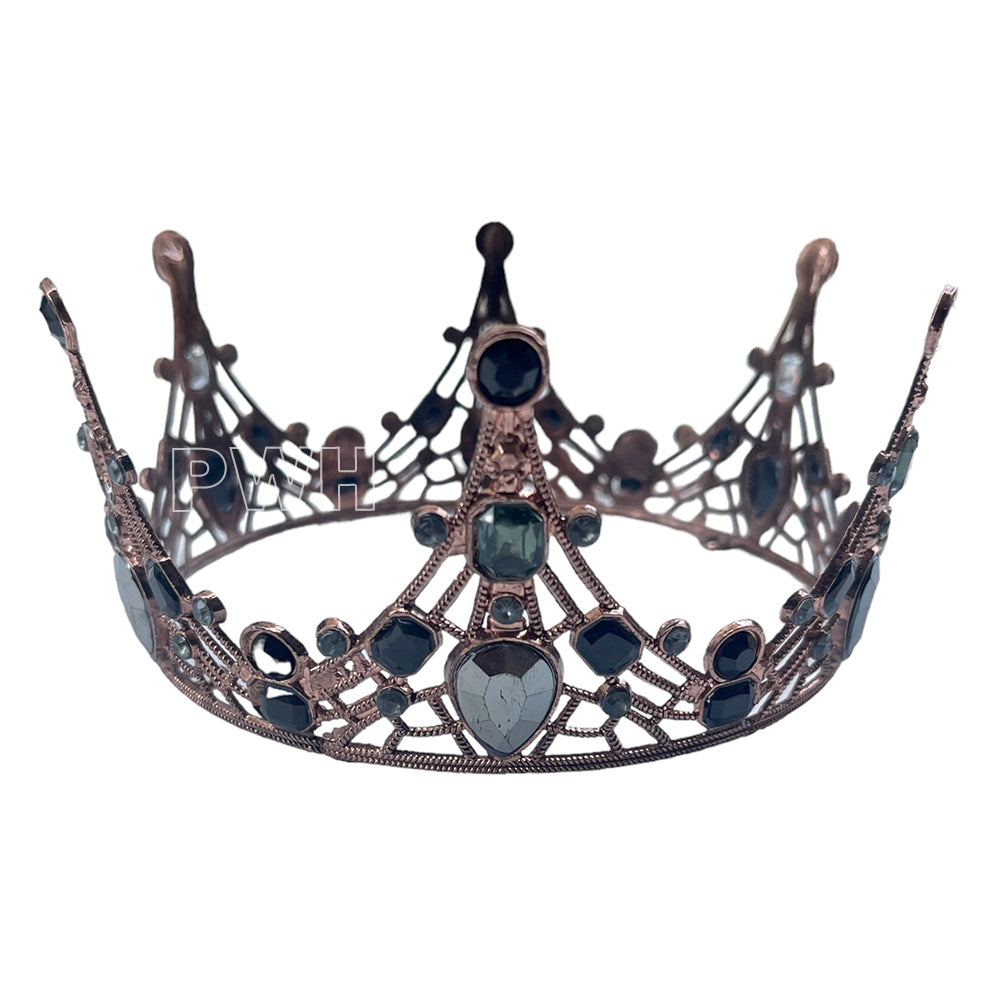 Rose gold rhinestone head crown for weddings, bridal showers, bachelorette parties, and bridal photoshoots from Party Wholesale Hub India