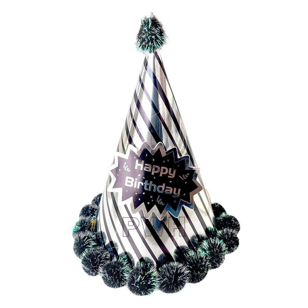 Sparkly holographic party hat assorted colors wholesale party supplies India